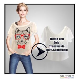 Blusa de Mujer para Sublimar y Personalizar | Textil Ideal para Sublimación