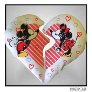 Fundas de Cojín para Pareja para Sublimación - Set de 2 Blancas