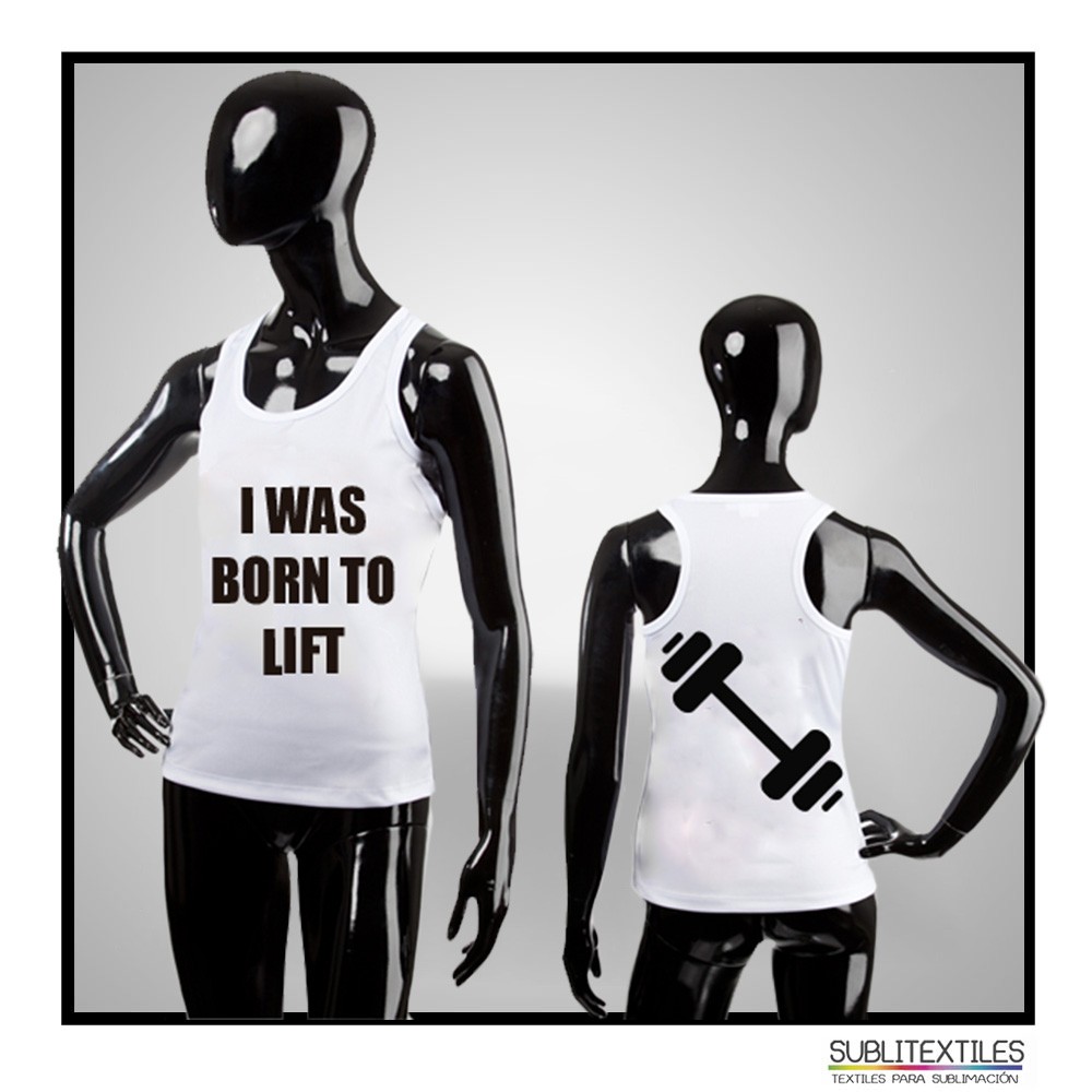 Camiseta Dry Fit sin Manga para Mujer para Sublimar | Playera Deportiva Dama 100% Poliéster - Image 2