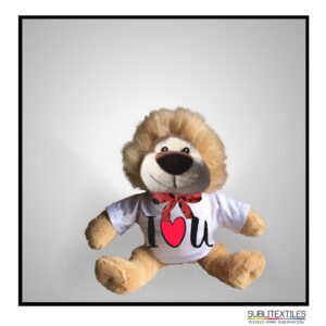 León de peluche Personalizable Mini con camisetita