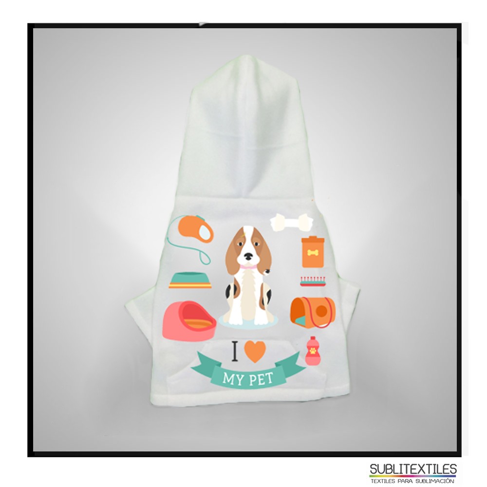 Sudadera Premium 100% Poliéster para Mascota | Ideal para Sublimación