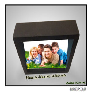 Portarretrato Horizontal de Madera con Placa Sublimable