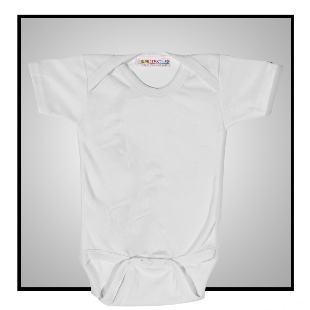 Pañalero Blanco de Poliéster para Sublimar | Body de Bebé Personalizable - Image 4