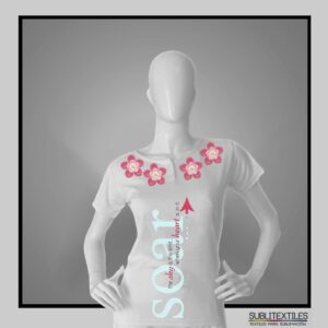 Playera de Pijama para Dama Blanca | Lista para Sublimar