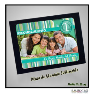 Reconocimiento con Placa Sublimable