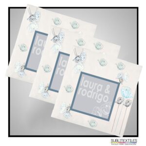 Servilleta 100% Poliéster para Sublimar 30x30 cm - Pack de 3 Unidades