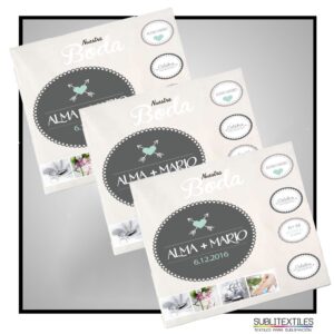 Servilletas 40x40 cm para Sublimar - Paquete de 3 Piezas 100% Poliéster