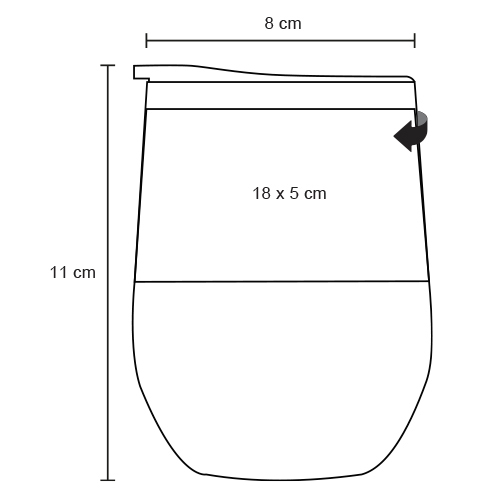 Vaso Sublimable de Vino en Acero Inoxidable - Image 4
