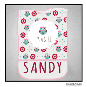 Delantal Infantil con bies en color Azul o Rosa